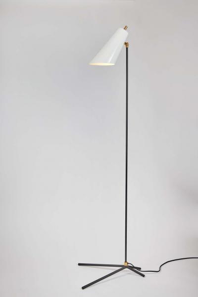Alvaro Benitez Lucy Floor Lamp in Brass and Metal by Alvaro Benitez