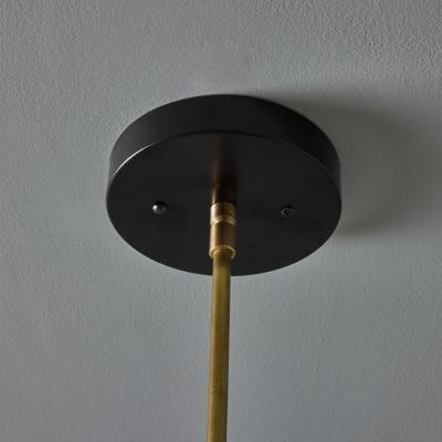 Alvaro Benitez Lulu 3 Arm Chandelier in Black Brass by Alvaro Benitez