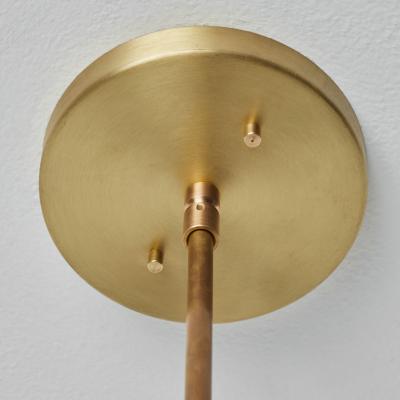 Alvaro Benitez Lulu 3 Arm Chandelier in White Brass by Alvaro Benitez