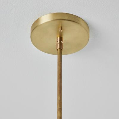 Alvaro Benitez Lulu 3 Arm Chandelier in White Brass by Alvaro Benitez