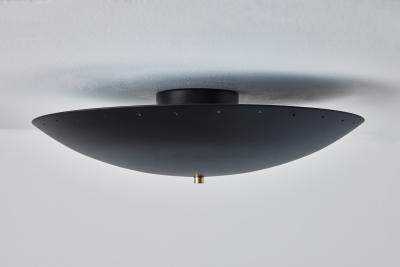 Alvaro Benitez Nina Perforated Dome Ceiling Lamp in Black by Alvaro Benitez