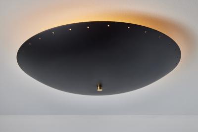 Alvaro Benitez Nina Perforated Dome Ceiling Lamp in Black by Alvaro Benitez