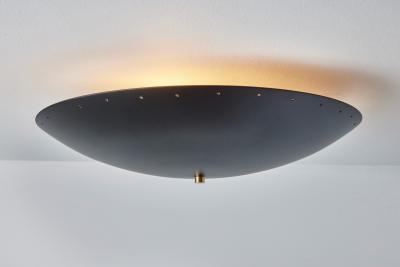 Alvaro Benitez Nina Perforated Dome Ceiling Lamp in Black by Alvaro Benitez