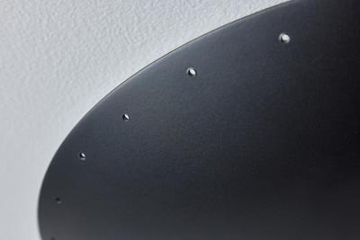 Alvaro Benitez Nina Perforated Dome Ceiling Lamp in Black by Alvaro Benitez