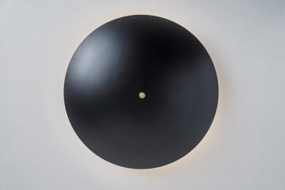 Alvaro Benitez Nina Perforated Dome Ceiling Lamp in Black by Alvaro Benitez