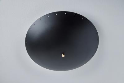 Alvaro Benitez Nina Perforated Dome Ceiling Lamp in Black by Alvaro Benitez