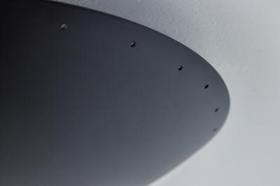 Alvaro Benitez Nina Perforated Dome Ceiling Lamp in Black by Alvaro Benitez