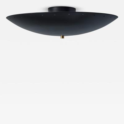 Alvaro Benitez Nina Perforated Dome Ceiling Lamp in Black by Alvaro Benitez
