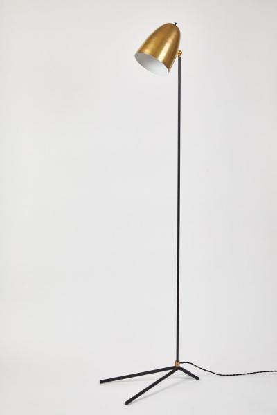 Alvaro Benitez ORO Brass and Metal Floor Lamp