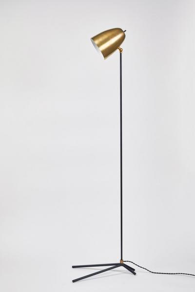 Alvaro Benitez ORO Brass and Metal Floor Lamp