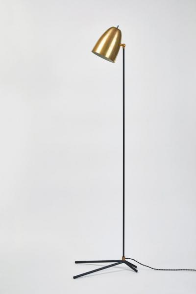 Alvaro Benitez ORO Brass and Metal Floor Lamp