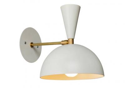 Alvaro Benitez Pair of Large Lola II Sconces in White