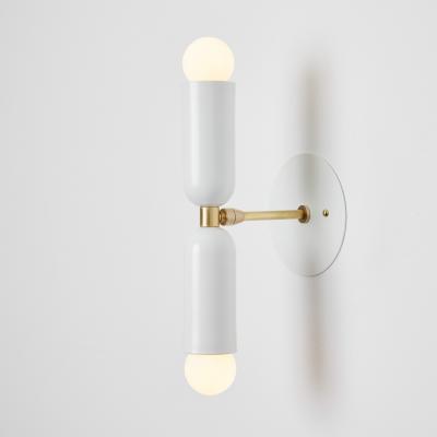 Alvaro Benitez Pair of Lulu Sconces in White Brass by Alvaro Benitez