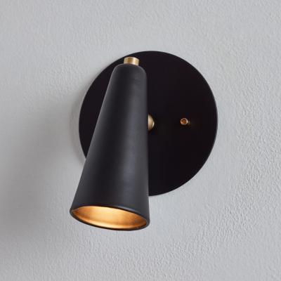 Alvaro Benitez Pair of Lupita Sconces in Black Brass by Alvaro Benitez