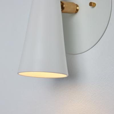 Alvaro Benitez Pair of Lupita Sconces in White Brass by Alvaro Benitez