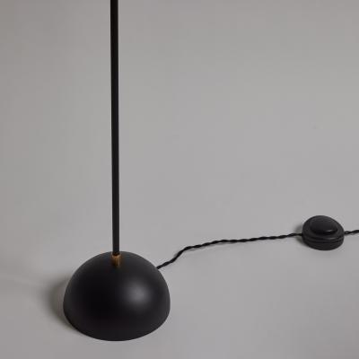 Alvaro Benitez Petite KOKO Floor Lamp in Opaline Glass Brass by Alvaro Benitez