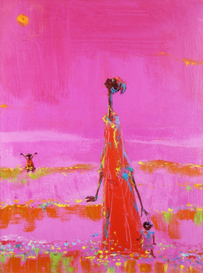 Alvin Carl Hollingsworth Black Madonna Revisited c 1970