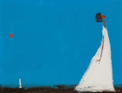 Alvin Carl Hollingsworth Two Women in a Landscape c 1970