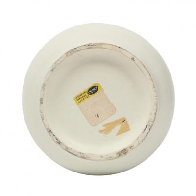 Alvino Bagni Alvino Bagni Vase for Raymor Ceramic Stripes Blue Yellow White Signed