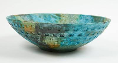Alvino Bagni NW 46 colorful sea garden bowl by Alvino Bagni for Raymor