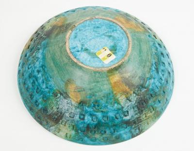Alvino Bagni NW 46 colorful sea garden bowl by Alvino Bagni for Raymor