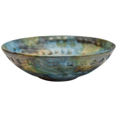 Alvino Bagni NW 46 colorful sea garden bowl by Alvino Bagni for Raymor