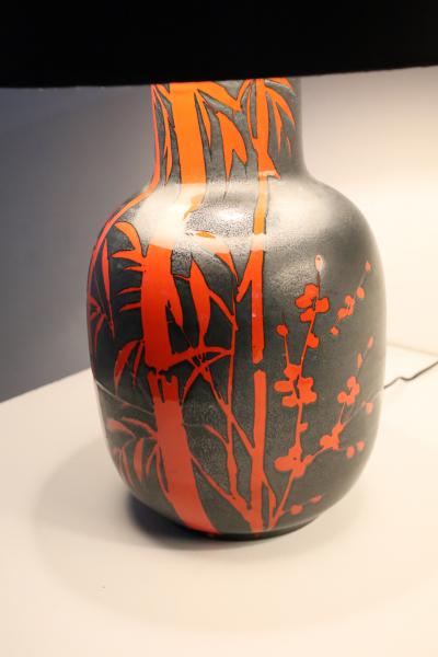Alvino Bagni Pair of Italian Ceramic Lamps by Alvino Bagni for Raymor