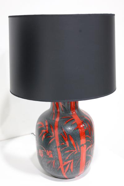 Alvino Bagni Pair of Italian Ceramic Lamps by Alvino Bagni for Raymor