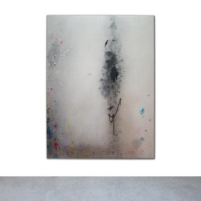 Amanda Ross Ho Untitled Dropcloth Painting Dead Blades and Black Candy 