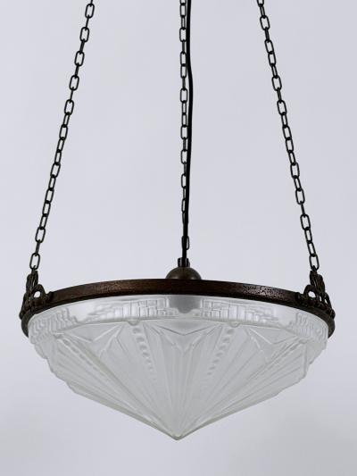 Amazing Art Deco Design Chandelier or Pendant Lamp Germany 1970s