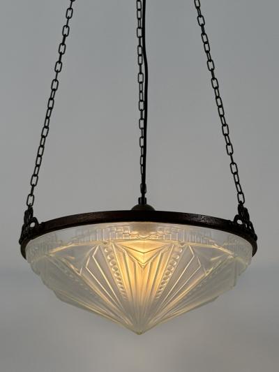 Amazing Art Deco Design Chandelier or Pendant Lamp Germany 1970s