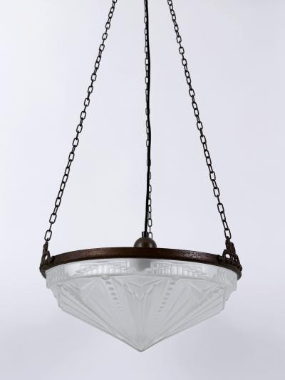 Amazing Art Deco Design Chandelier or Pendant Lamp Germany 1970s