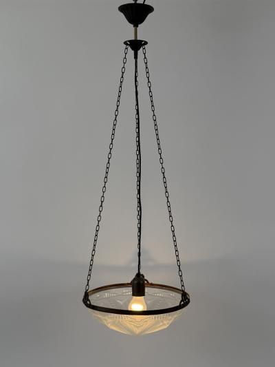 Amazing Art Deco Design Chandelier or Pendant Lamp Germany 1970s