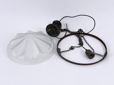 Amazing Art Deco Design Chandelier or Pendant Lamp Germany 1970s