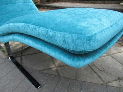 Amazing Chrome Chaise Longue for Brayton International