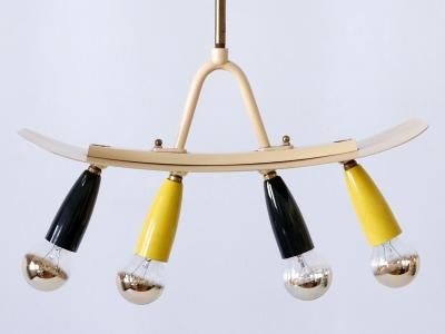 Amazing Exceptional Mid Century Modern Sputnik Pendant Lamp Germany 1950s