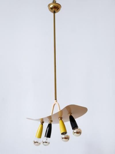 Amazing Exceptional Mid Century Modern Sputnik Pendant Lamp Germany 1950s