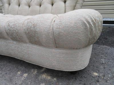 Amazing Fun Hollywood Regency Tall Tufted Back Loveseat