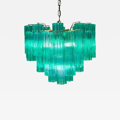 Amazing Green Tronchi Murano Glass Chandelier