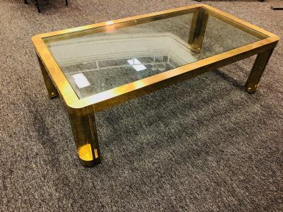 Amazing Italian Brass Coffee Table With Great Design