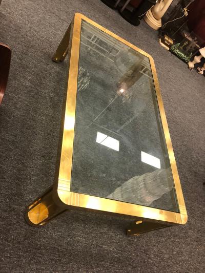 Amazing Italian Brass Coffee Table With Great Design