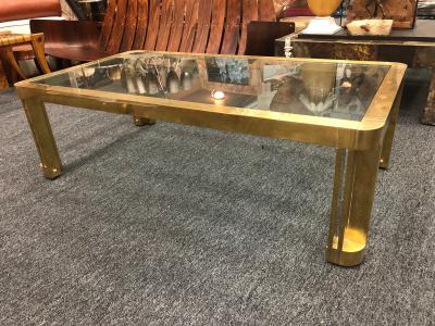 Amazing Italian Brass Coffee Table With Great Design