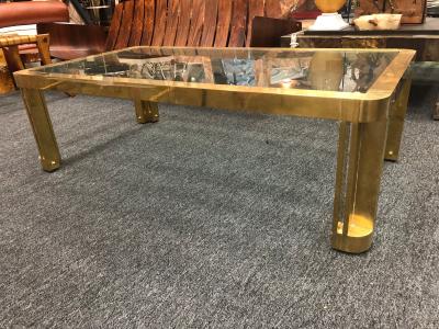 Amazing Italian Brass Coffee Table With Great Design