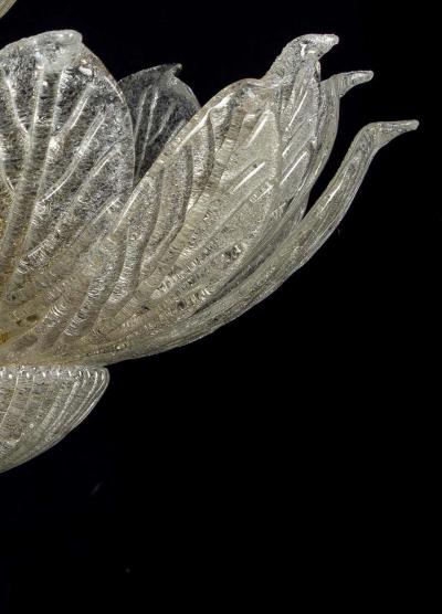 Amazing Italian Murano Glass Leave Chandelier