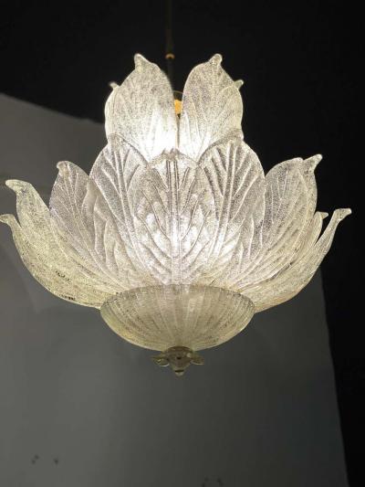 Amazing Italian Murano Glass Leave Chandelier