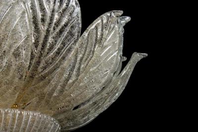 Amazing Italian Murano Glass Leave Chandelier