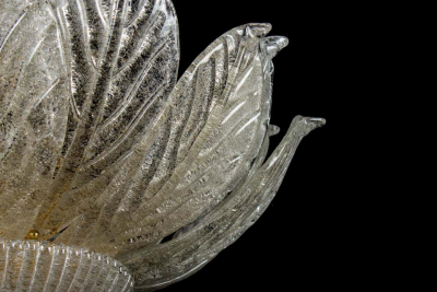 Amazing Italian Murano Glass Leave Chandelier
