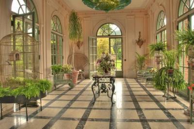 Amazing Large Green Murano Glass Leave Ceiling Light or Chandelier