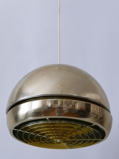 Amazing Mid Century Modern Aluminium Pendant Lamp or Hanging Light Sweden 1960s