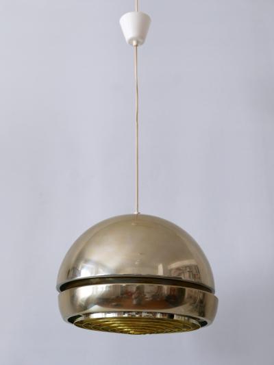 Amazing Mid Century Modern Aluminium Pendant Lamp or Hanging Light Sweden 1960s